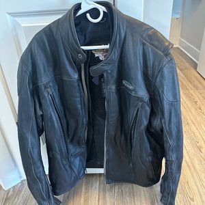 Harley Davidson FXRG Men's 2XL Triple Vent System Waterproof Leather Jacket